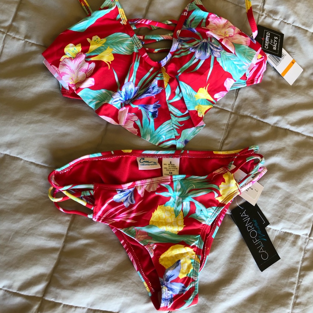 Red Tropical Bikini